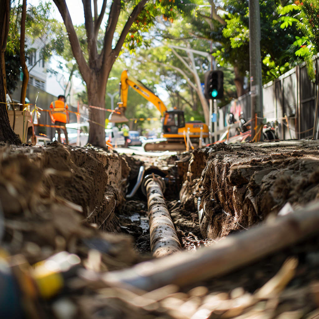 Trench excavation ensures reliable and effective pipe repairs in Naremburn.